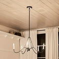 thumbnail image 3 of 5 Light Medium Chandelier In Homestead Style-16.5 Inches Tall And 31.25 Inches Wide-Anvil Iron Finish    -Traditional Installation Kichler Lighting, 3 of 11