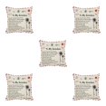 thumbnail image 1 of Billuyoard Funda de almohada Funda de almohada cuadrada de fibra Funda de cojín de sofá lavable con letras, Mom to Dor Type2 NO2, 1 of 6