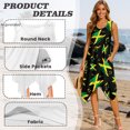 thumbnail image 5 of HELLHERO Music Flag Sleeveless Sundress for Travel Daily Wear, Side Pockets With Side Pockets Sleeveless Dress, 5 of 8