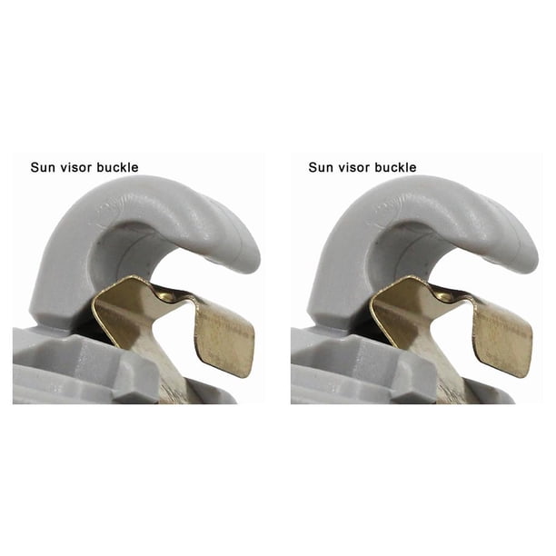 Riwesomey 8U0857562 Visera para el sol interior Soporte de clip de gancho de plástico Reemplazo de la cubierta del gancho de suspensión automática para 2piezas Riwesomey CBP140072