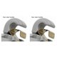 thumbnail image 1 of Riwesomey 8U0857562 Visera para el sol interior Soporte de clip de gancho de plástico Reemplazo de la cubierta del gancho de suspensión automática para 2piezas Riwesomey CBP140072, 1 of 4