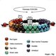 thumbnail image 5 of Pulsera de cuentas de chakras, pulsera de cristal curativa de los 7 chakras, pulsera de cuentas de piedra de yoga, pulsera de meditación, relajación y ansiedad., 5 of 5