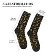 thumbnail image 3 of Pofeuu Hohey Bee Golden Embroidery Print Crew Socks, Adult Running Hiking Socks for Youth and Adult, 3 of 7