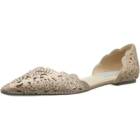 Blue by Betsey Johnson Womens Lucy Flat