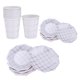 thumbnail image 5 of 8 Piezas Desechables Rejilla Papel De Aluminio Tazas De Papel licencia De Papel De Cumpleaños Conjunto De Utensilios Soledad Conjunto de platos desechables, 5 of 10