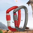 thumbnail image 3 of pitrice Climbing Carabiner Carabiners Dog Leash Rescuing Fall Protection Buckle 25KN, 3 of 9