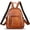 Brown, variant on Genuine Leather Backpack for Women Vintage Handmade Casual Rucksack Bags