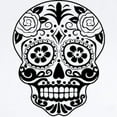 thumbnail image 2 of CafePress - Sugar Skull Black And White Body Suit - Baby Light Bodysuit, Size Newborn - 24 Months, 2 of 4