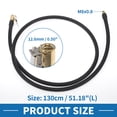 thumbnail image 5 of Unique Bargains 1pc 51.18inch 12.6mm OD Tire Inflator Extension Tube 0.305inx32TPI Rubber Black for Car Motorcycle Bike, 5 of 6