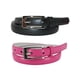 thumbnail image 1 of CTM Cinturón de Vestir Skinny de Piel (Pack de 2 Colores) (Mujer), 1 of 5