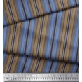 thumbnail image 2 of Soimoi Brown Heavy Satin Fabric Vertical Stripe Fabric Prints By Yard 54 Inch Wide, 2 of 3