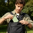 thumbnail image 4 of EverydayNest Thin Flat Water Bottle,240ml Portable Leakproof Pocket Bottle with Silicone Sleeve,Reusable Clear Travel Bottle for Gym Outdoor,8x14cm, 4 of 4