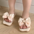 thumbnail image 1 of CHAOLEI Children Slippers Fashionable And Versatile Exaggerated Butterfly Sweet Soft Bottom Beach Slippers -Beige,10-10.5 Years, 1 of 1