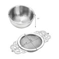 thumbnail image 2 of 6 paquetes de coladores de té con cuenco de goteo, filtros de té de 2,5 pulgadas para té de hojas sueltas, malla de acero inoxidable Te, 2 of 5