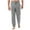 Gray, variant on Axiiglly Mens Pajama Pants Elastic Waist Sleep Pants Solid Color Plus Size Pajama Pants Summer Casual Comfy Lounge Pants