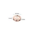thumbnail image 2 of Unique Bargains 10mm Spacer Beads, 100pcs Bead Spacers Rhinestone Round Bulk Beads for Jewelry Making, Rose Gold, 2 of 5