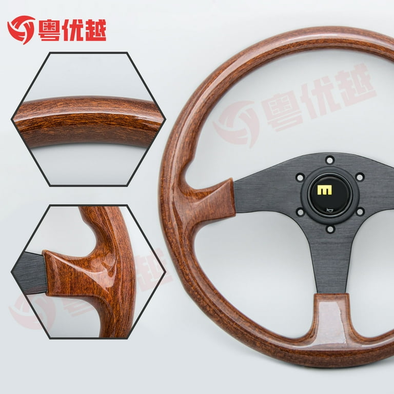 パーツ ALL WOOD Steering Wheel Amazon.com: Flashpower 14'' Classic Wood Steering Wheel