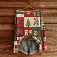 thumbnail image 2 of WTOBBY Women's Christmas Print Lightweight Sweater Casual Long Sleeve Knitted Pullover, Holiday Pattern Soft Fabric for Fall and Winter, Comfortable Fashion Top for Women,Red M, 2 of 4