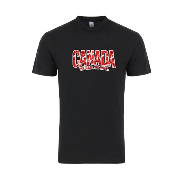 Canada Soccer T-Shirt 2026 – Unisex Adult Football Fan Tee, World Tournament Supporter Shirt - Black - S