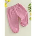 thumbnail image 5 of BemeyourBBs Kids Girls Boys Jogger Pants Loose Plaid Print Elastic Waist Trousers, 5 of 9