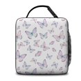 thumbnail image 3 of Butterfly and Pastel Pink Pattern Insulated Lunch Bag Teens,Lunch Box for Men Women for Work,Picnic or Travel,10.2x9.5x4.3 Inches,8 Can Capacity, 3 of 6