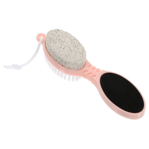 RAGUPEL Foot Scrubbing Brush 4-in-1 Feet Scrubber Manicure Pedicure Remover Files Nail Tools Exfoliating