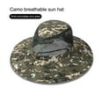 thumbnail image 2 of Biekopu Camouflage Sun Hat for Men, Sun Protection Wide Brim Fish Hat with Neck Flap, Great for Dad, Son, 2 of 4