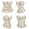 thumbnail image 3 of Corsé de corte Cremallera de encaje Fajas Corsé de boda ropa interior ajustada, 3 of 5