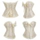 thumbnail image 3 of Corsé de corte Cremallera de encaje Fajas Corsé de boda ropa interior ajustada, 3 of 5