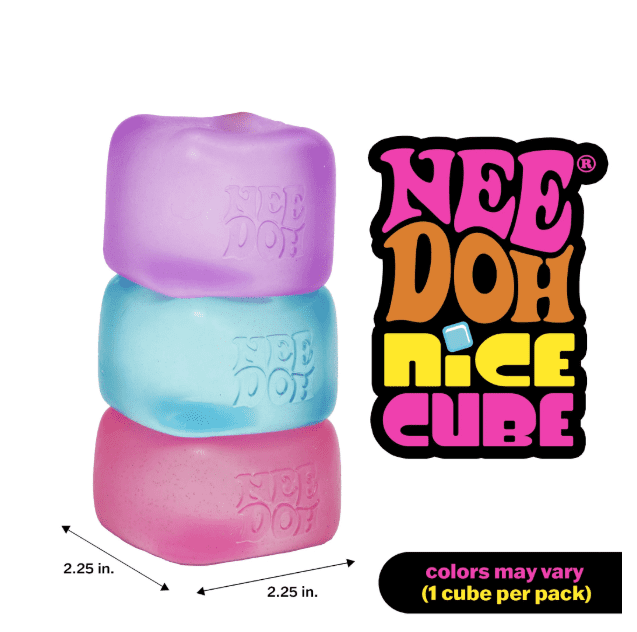 Nee Doh Nice Cream and Cube, 1 random color each