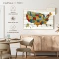 thumbnail image 5 of Elephant Stock Barnboard Map No Words Wall Art - Horizontal Canvas Wall Art - Living Room Wall Decor - Map Canvas - Beige And Gray Decor By Sue Schlabach - 48" x 32", 5 of 8