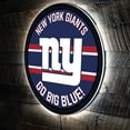 thumbnail image 5 of New York Giants 15" Round LED Lit Wall Sign, 5 of 5