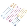 thumbnail image 3 of 10pcs Assorted Colors Yarn Stitch Holder Set Crochet Knitting Needle Alloy Safety (Random Color), 3 of 9