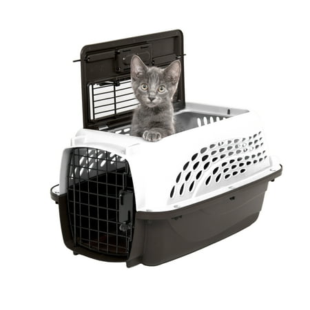 Petmate Two Door Top Load 19  Small Travel Pet Kennel Pet Carriers for Dogs Upto 10 lb  White