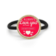 thumbnail image 1 of Siempre te amo el dia de San Valentin Cinta para el pelo de metal plateado y tocado de goma, 1 of 3