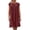 Red, variant on Women's Dresses Summer Leisure Baggy High Rise Pleated Womens Dresses Casual Solid Peplum Dress 1/4 Sleeve Round Neck Shift Dress for Teen Girls Knee-Length Breathable Dress Green