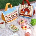 thumbnail image 2 of Cartoon Insulated Lunch Handbag Waterproof Thermal Food Bag for Daily Commutes, 2 of 14
