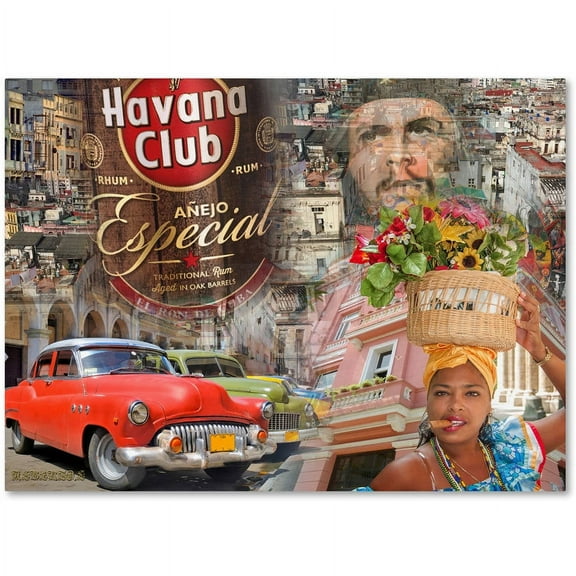 Trademark Fine Art "Havana Club I" Canvas Art by Alberto Lopez