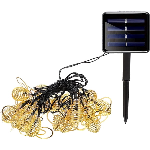 LINLIN Solar String Lights,Waterproof 16.4ft 20LED Metal bee Lights Solar Outdoor Lights Garden Decoration Patio Lights for Lawn Yard Garden Wedding Christmas Party Decor