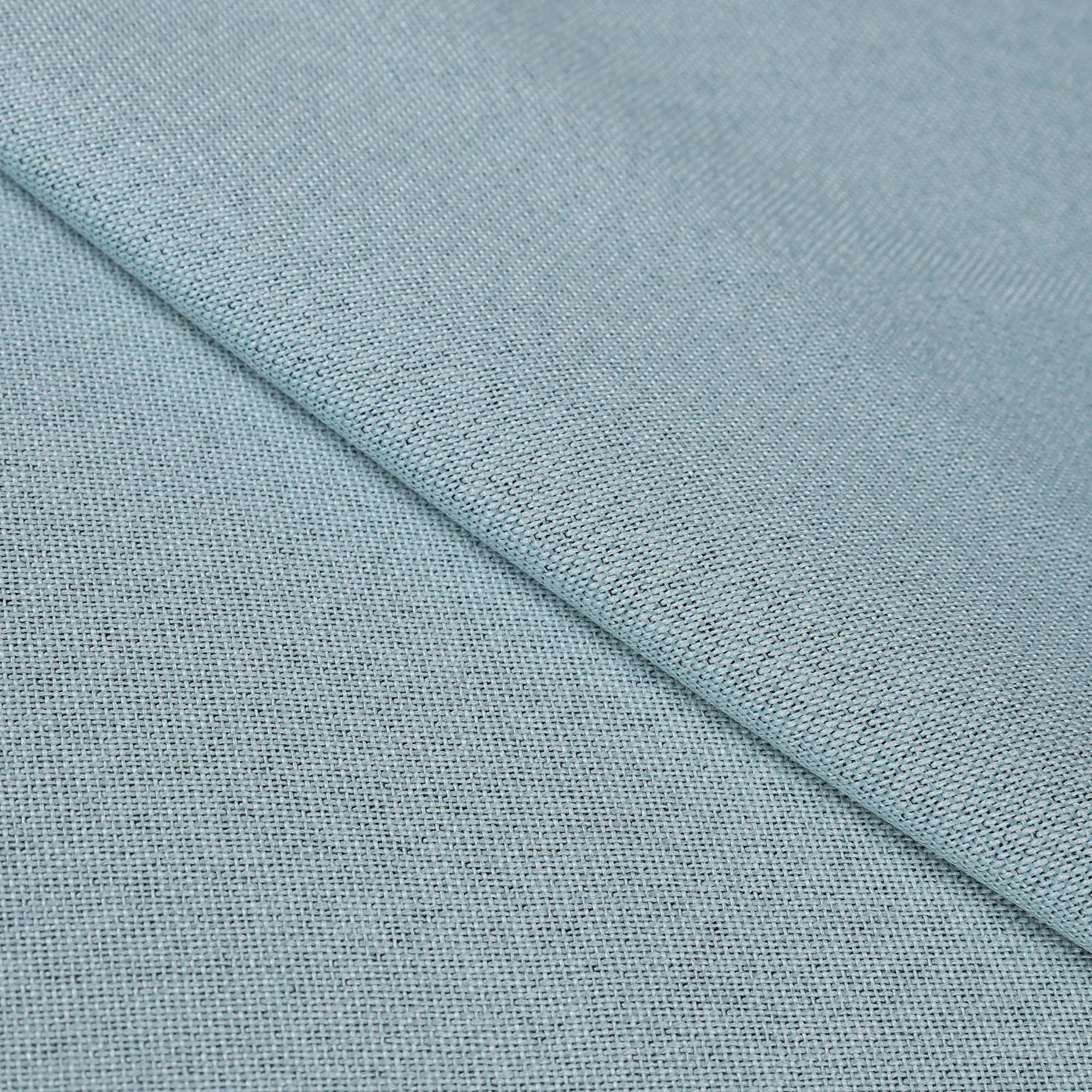 Superior Linen Blackout Curtains Set of 2, Grommet Header Curtain Panel Pair, Teal, 42"W x 96"L