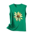 thumbnail image 4 of Xixinqiwan Womens Casual Graphic Tee Summer Crew Neck Tank Tops Comfy Loose Basic T-Shirts Sleeveless Tunic Tops, 4 of 4