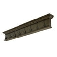 thumbnail image 2 of Home Wall Decorative Antique Brass Hardware 8 Hook Coat Rack - Green, 2 of 7