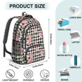 thumbnail image 5 of Pioneer Flower Floral Print Pattern Backpack for School, Cute School Bag with Adjustable Shoulder Straps and Padded Back, 16.9"x12.6"x5.9", 5 of 5