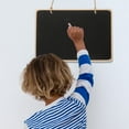 thumbnail image 4 of Hanging Chalkboard Sign Wooden Memo Blackboard Reusable Door Message Board, 4 of 9