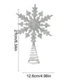 thumbnail image 3 of JVBTVB 3D Hollow Star Christmas Tree Topper with Sparkling Fleecy Layout, Easy Clip-On Installation for Holiday Decor (Gold/Red/Silver), 3 of 6