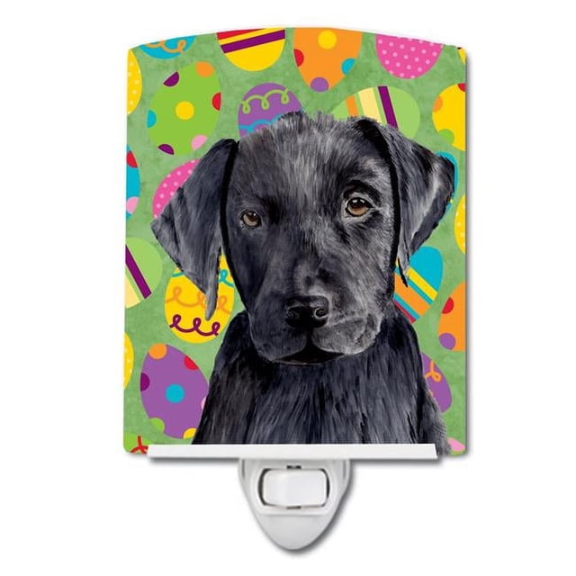 Carolines Treasures SC9444CNL Labrador Easter Eggtravaganza Ceramic Night Light