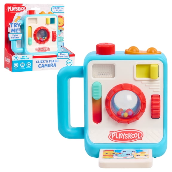 Playskool Click 'N Flash Camera - Light-Up Pretend Play Toy Camera for Toddlers