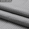 thumbnail image 6 of AllWays Plaza Stall No Hook Shower Curtain with Snap in Fabric Liner Set Less Time Grey Waffle Shower Curtain for Bathroom 75" L x 60" W, 6 of 15