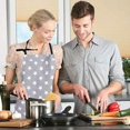 thumbnail image 4 of Delantal de Estrellas Grises con Bolsillo, Delantal de Cocina de Algodón de Poliéster Ajustable para Mujeres y Hombres, Delantal de Cocina Delantal de Mujer y Hombre Delantal de Barbacoa Delantal con, 4 of 5