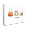 thumbnail image 3 of Stupell Industries Roll With Me Funny Phrase Maki Sushi Pun Paintings Gallery-Wrapped Canvas Print Wall Art, 20x16, by House Fenway, 3 of 7